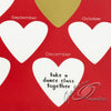 Valentines Day A Year of Dates Personalisable Scratch Off Poster hearts seasonal tiny