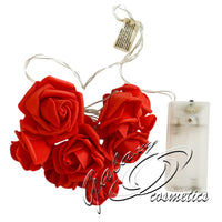 Led Rose String Lights Valentines Day Romantic Decoration, Battery Operated hearts seasonal tiny