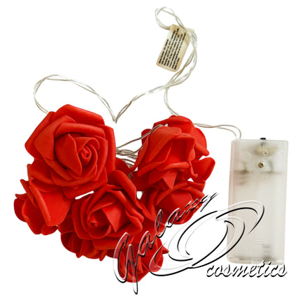 Led Rose String Lights Valentines Day Romantic Decoration, Battery Operated hearts seasonal tiny