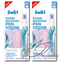 2x Swirl Clothes Stain Remover Pen - Coffee Food Wine Spills - Travel - Holiday home tiny