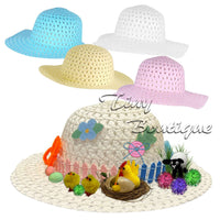 Easter Bonnet Boys Girls Hat To Decorate For Children's Parties Parades Easter seasonal tiny