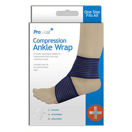 PROplast COMPRESSION ANKLE WRAP Support Foot Injury Bandage Adjustable One Size bandage health other bandage tiny