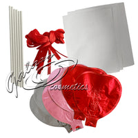 Customisable Mini Foil Balloons Valentines Day, Wedding Romantic Decoration hearts seasonal tiny