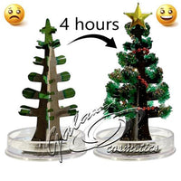 Magic Growing Christmas Tree with Star and Garland, Grow Crystals Gift Christmas seasonal tiny