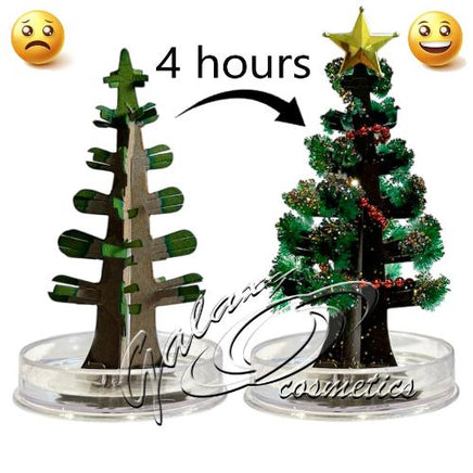Magic Growing Christmas Tree with Star and Garland, Grow Crystals Gift Christmas seasonal tiny