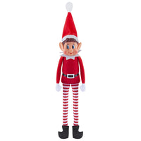 12" Naughty ELF Behaving Badly - Long Leg Christmas Doll Boy Elf with blue eyes Christmas seasonal tiny