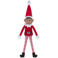 12" Naughty ELVES Behaving Badly - Long Leg Christmas Doll Darker skin Elf with brown eyes Christmas kids