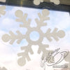 10 Flocked Snowflakes Reusable Static Cling Window Stickers Christmas Decoration Christmas other xmas decor seasonal tiny xmas decor