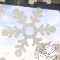 10 Flocked Snowflakes Reusable Static Cling Window Stickers Christmas Decoration Christmas other xmas decor seasonal tiny xmas decor