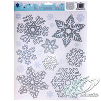 20x Glitter Snowflakes Reusable Static Cling Window Sticker Christmas Decoration Christmas other xmas decor seasonal tiny xmas decor