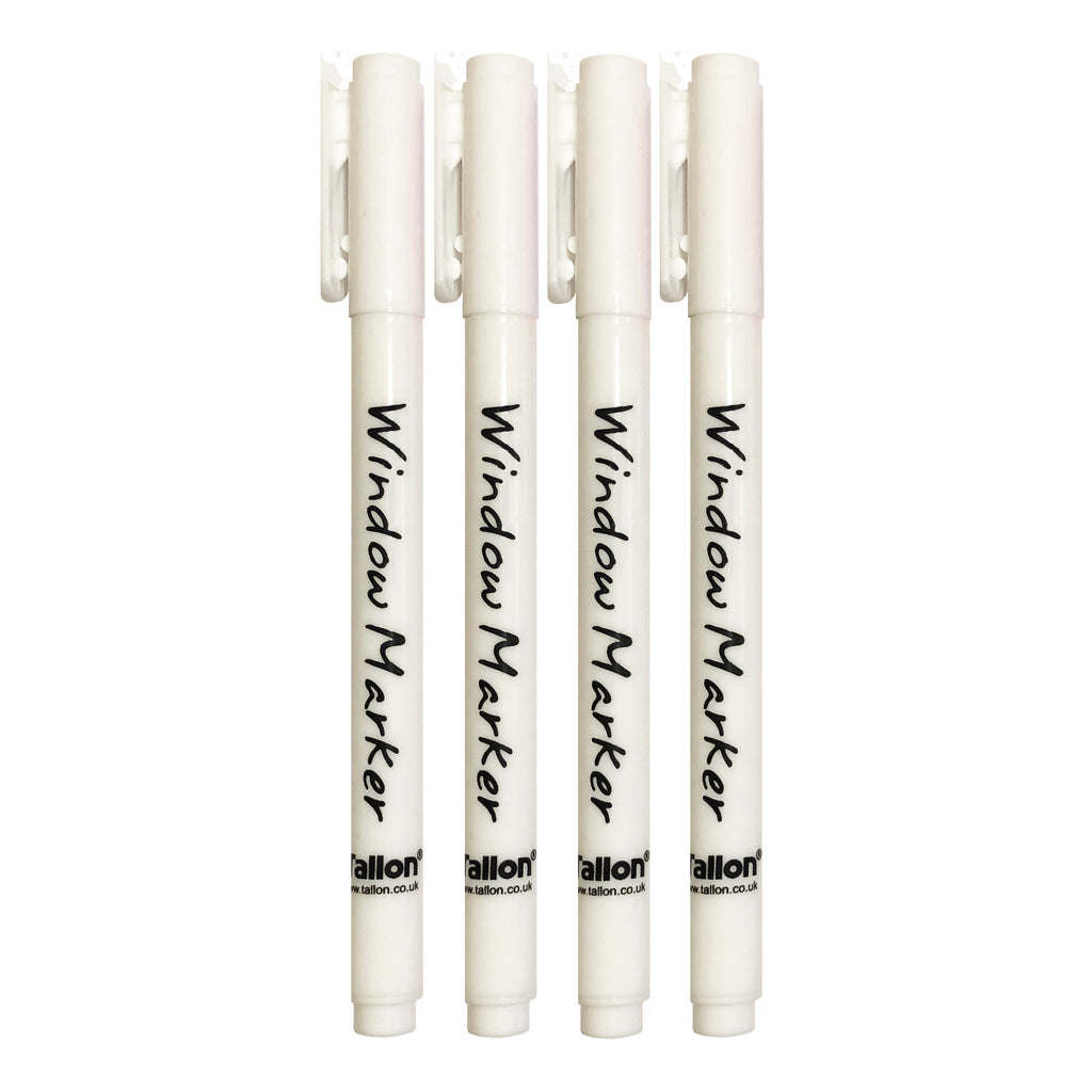 Set Of 4 Artbox Window Markers Board Ink / Liquid Chalk Pens Wipeable 4 x white Christmas kids