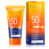Eveline Sun Protection Face Cream Prevents Skin Ageing and Pigmentation 50ml SPF50 face care skin