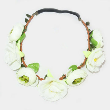 Flower Headband Head Garland Hair Band Crown Elastic Wreath Festival Boho Hippy Clothes, Shoes & Accessories:Women:Women's Accessories:Hair Accessories galaxy garlands party