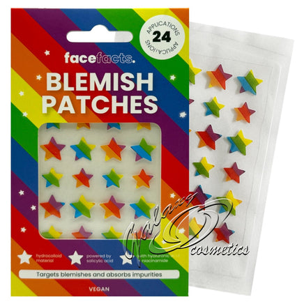 Face Facts Rainbow Blemish Patches Spot Pimple Acne Stickers Rainbow Stars blemish face care galaxy skin