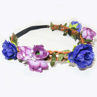 Flower Headband Head Garland Hair Band Crown Elastic Wreath Festival Boho Hippy Clothes, Shoes & Accessories:Women:Women's Accessories:Hair Accessories galaxy garlands party