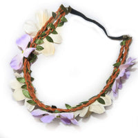 Flower Headband Head Garland Hair Band Crown Elastic Wreath Festival Boho Hippy Clothes, Shoes & Accessories:Women:Women's Accessories:Hair Accessories galaxy garlands party