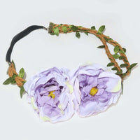 Flower Headband Head Garland Hair Band Crown Elastic Wreath Festival Boho Hippy Clothes, Shoes & Accessories:Women:Women's Accessories:Hair Accessories galaxy garlands party