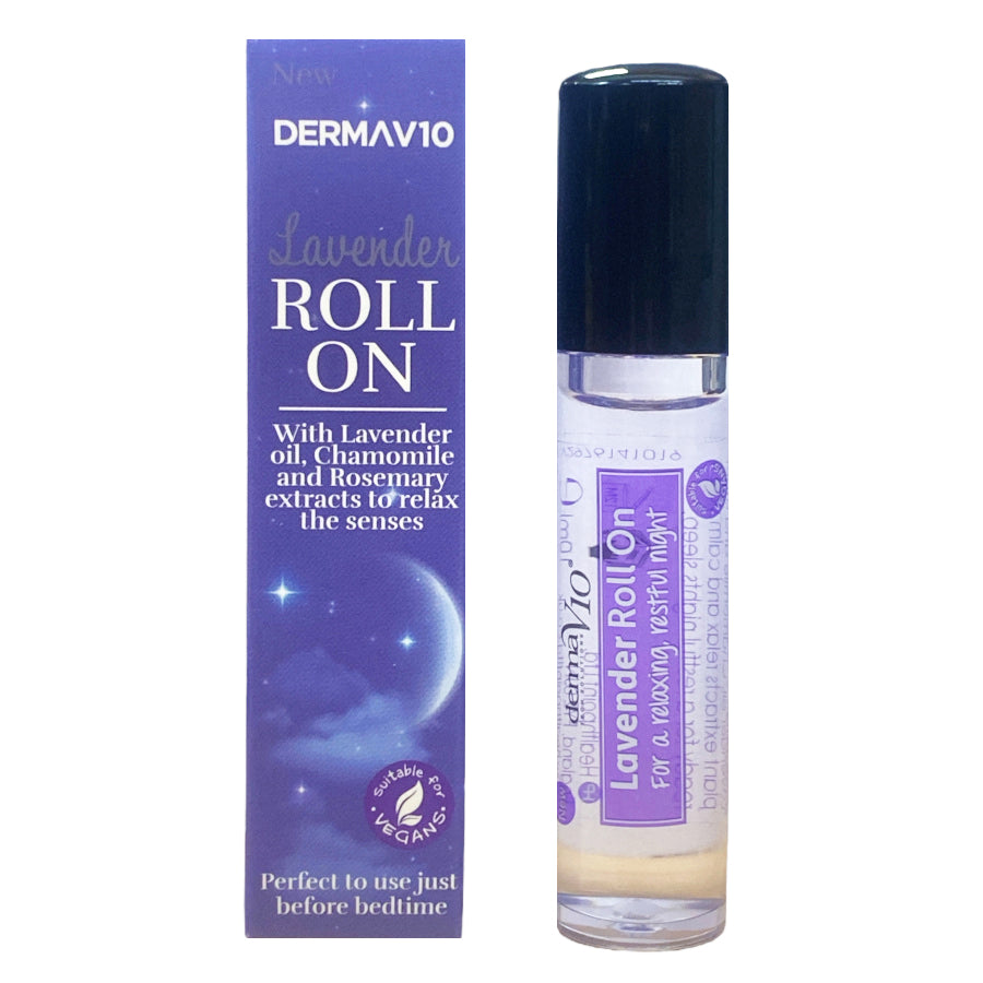 Derma V10 Lavender Oil Extracts Before Bedtime Relaxing restful night Sleep Aid Roll on 10ml galaxy headache health other headache