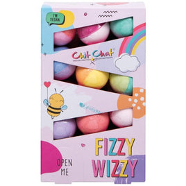 Technic Chit Chat Fizzy Wizzy Bath Bombs Kids Gift Set Fruity Scented 10 x 50g bath galaxy gift her