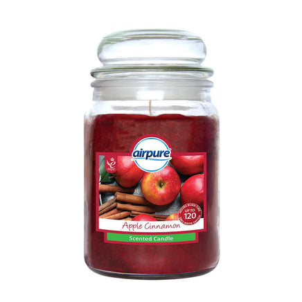 AirPure Large Scented Candle In Glass Jar Christmas Winter Fragrances 510g 18oz Apple Cinnamon candles Christmas galaxy Gift Shop other xmas smell seasonal xcandle xmas smell