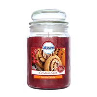 AirPure Large Scented Candle In Glass Jar Christmas Winter Fragrances 510g 18oz Cinnamon Spice candles Christmas Gift Shop