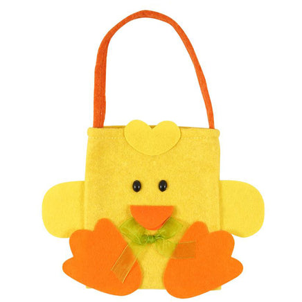 Easter Felt Bag Kids Egg Treasure Hunt Party Treats Filler Easter Chick Easter seasonal tiny