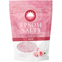 Elysium Spa Epsom Bath Salt Natural Magnesium Sulphate Relax Muscle 450g Rose bath