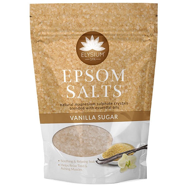 Elysium Spa Epsom Bath Salt Natural Magnesium Sulphate Relax Muscle 450g Vanilla Sugar bath galaxy