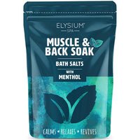 Elysium Spa Epsom Bath Salt Natural Magnesium Sulphate Relax Muscle 450g Menthol - muscle & back soak bath