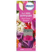 Airpure 2 in 1 Reed Diffuser with Crystal Beads Christmas Winter Fragrances 30ml Fresh Flower Bouquet aroma candles Christmas galaxy Gift Shop other xmas smell seasonal xmas smell