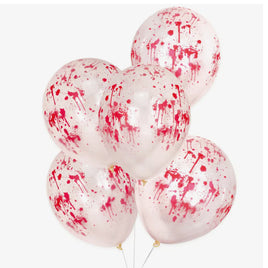Blood Splat Balloons Halloween Decoration, Pack Of 5 halloween seasonal tiny