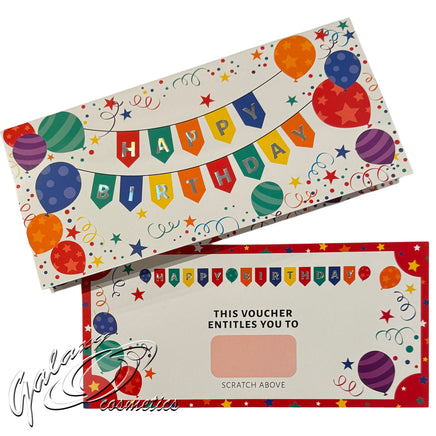 Personalised Scratch To Reveal Voucher & Card MYO Special surprise gift hearts mother seasonal tiny