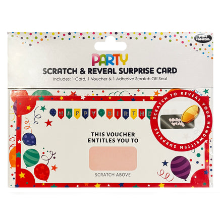 Personalised Scratch To Reveal Voucher & Card MYO Special surprise gift Happy Birthday hearts mother seasonal tiny