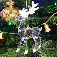 Crystal & Glitter Reindeer Christmas Tree Decoration Hanging Ornament Christmas other xmas decor seasonal tiny xmas decor