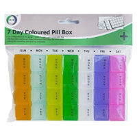 Pill Dispenser Organiser Weekly Daily Box, 7 Day Medicine Tablet Storage health tiny