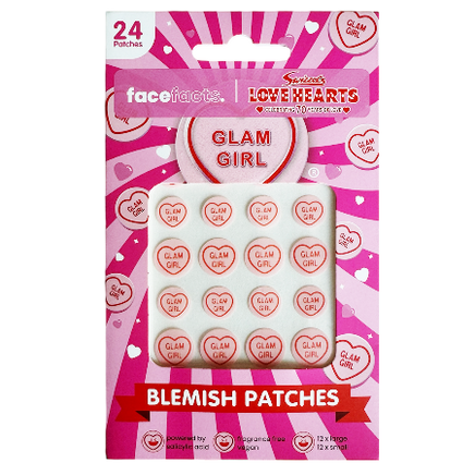 Swizzels Love Heart Blemish Patches Spot Pimple Acne Sticker with Salicylic Acid Glam Girl blemish face care galaxy skin
