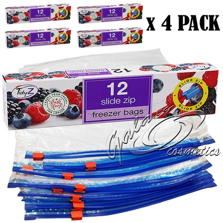 48 SLIDE ZIP LOCK Food Storage / Freezer Bags Large & Strong home tiny