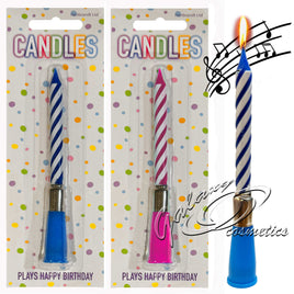 Musical Candle Party Cake Topper Plays "Happy Birthday to you" party tiny