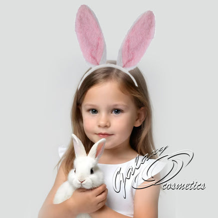 Easter Bunny Fur Ears Headband for Girls Easter seasonal tiny