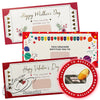 Personalised Scratch To Reveal Voucher & Card MYO Special surprise gift hearts mother seasonal tiny