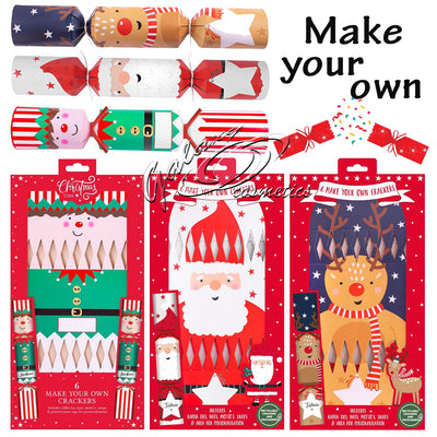 6 Pack Make Your Own Christmas Crackers 12