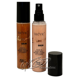 Technic Shimmer Skin Face & Body Mist Hydrating All Over Glow Spray Health & Beauty:Make-Up:Face:Setting Spray bronzer face galaxy makeup