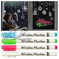 Set Of 4 Artbox Window Markers Board Ink / Liquid Chalk Pens Wipeable Christmas kids seasonal tiny