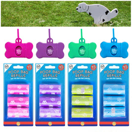 World of Pets Dog Waste Poop Bags & Bone Shaped Dispenser pets tiny