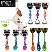 Smart Choice Rope Tug & Pull Dog Toy Strong & Durable Improve Dental Hygiene pets Pets Shop
