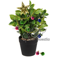 Festive Plant Decoration Kit: Christmas Mini Baubles, Tinsel & Star Christmas seasonal tiny
