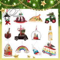 Hanging Christmas Tree Decoration Glass Baubles Sass and Belle Ornament Christmas galaxy seasonal