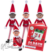 12" Naughty ELVES Behaving Badly - Long Leg Christmas Doll Christmas kids