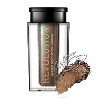 Revolution Crushed Pearl Pigments Eyeshadows Money Tree - mauve with green duochrome eyes eyeshadow galaxy makeup