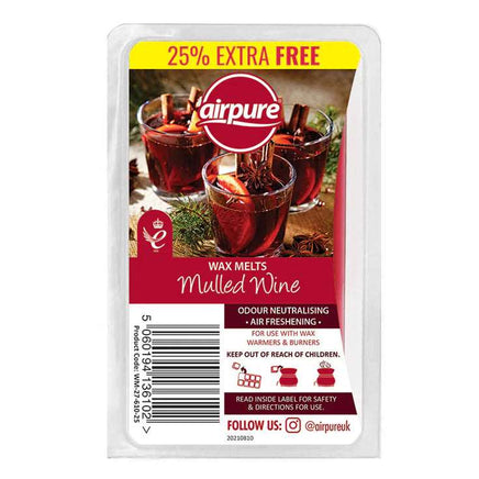 Airpure Air Freshening Wax Melts Christmas Edition Winter Fragrances over 150hr Mulled Wine aroma candles Christmas galaxy Gift Shop melts other melts other xmas smell seasonal xmas smell